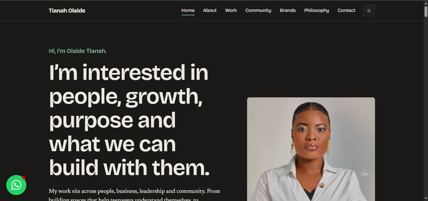 Business Website for ShopTianah